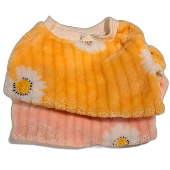 Set of 2 springtime small dog shirts short sleeve 10 lbs & under pink yellow - Picture 1 of 8